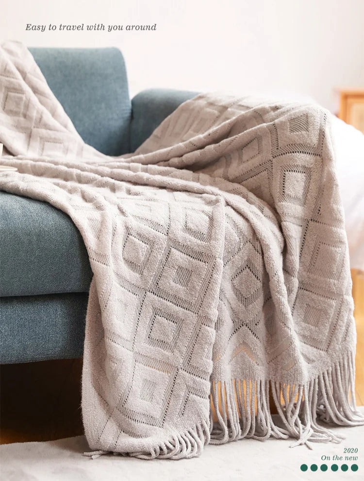 Diamond Dream Tassel Throw