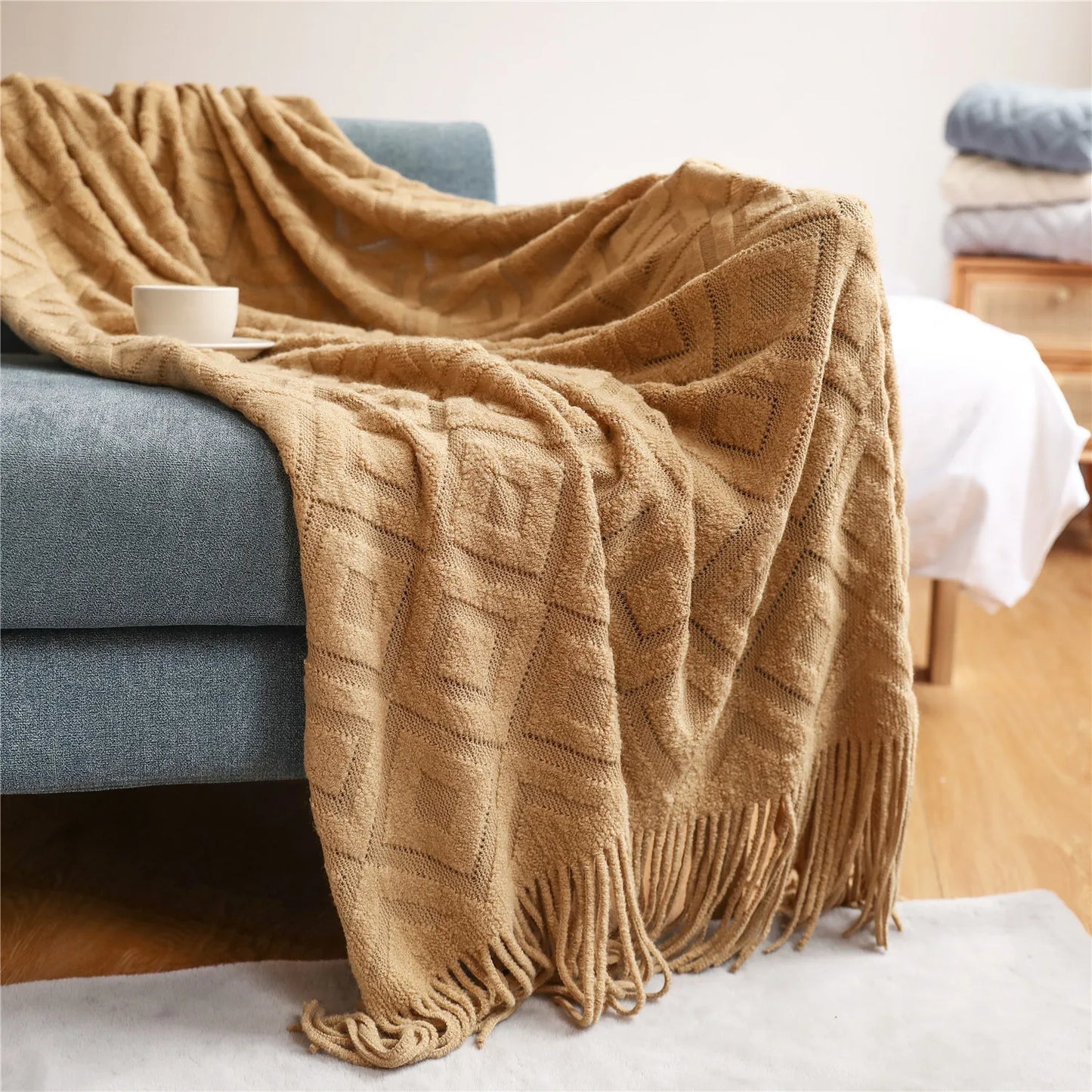 Diamond Dream Tassel Throw