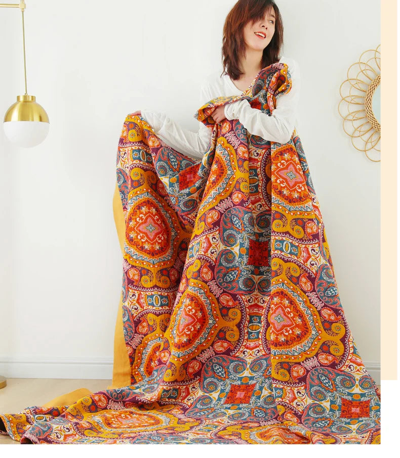 Floral Haven Summer Throw