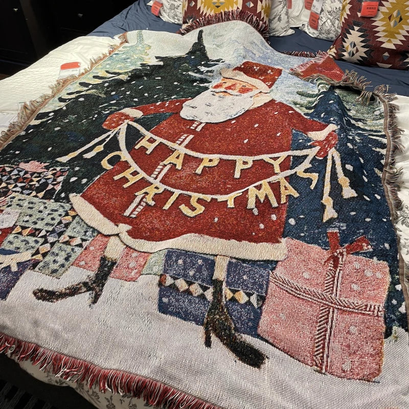 Christmas Haven Santa Throw