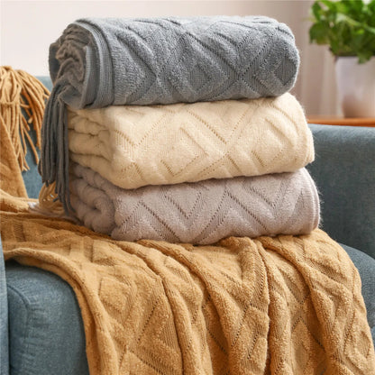 Diamond Dream Tassel Throw