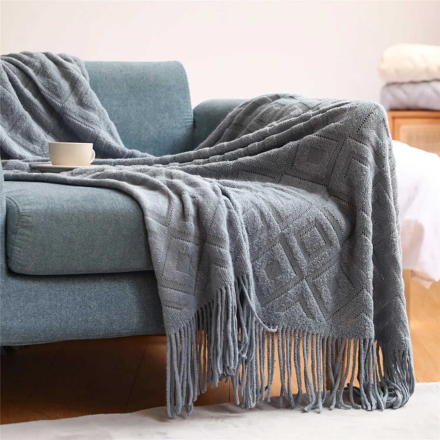 Diamond Dream Tassel Throw
