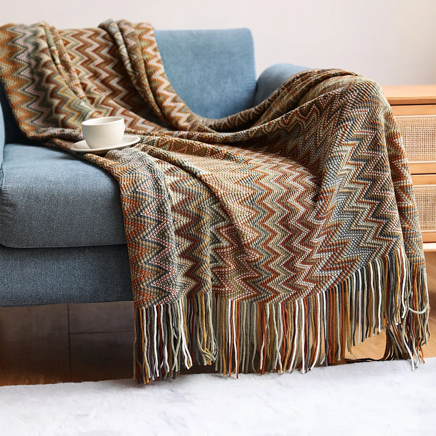 Boho Haven Tassel Throw