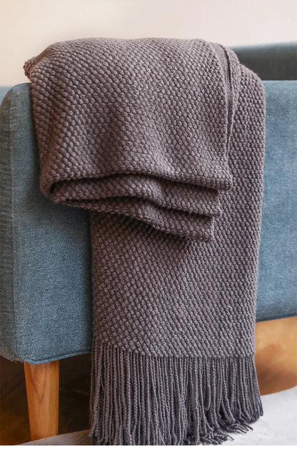 Waffle Haven Tassel Throw