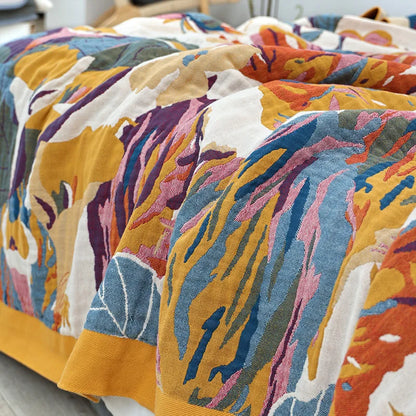 Ink Flower Haven Throw