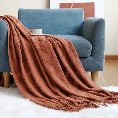 Herringbone Haven Throw
