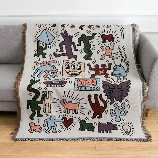Jigsaw Haven Graffiti Throw