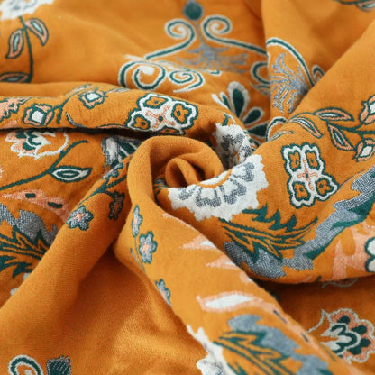 Floral Haven Tassel Throw