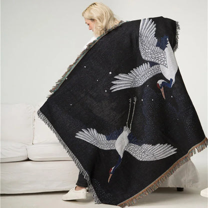Crane Haven Woven Throw