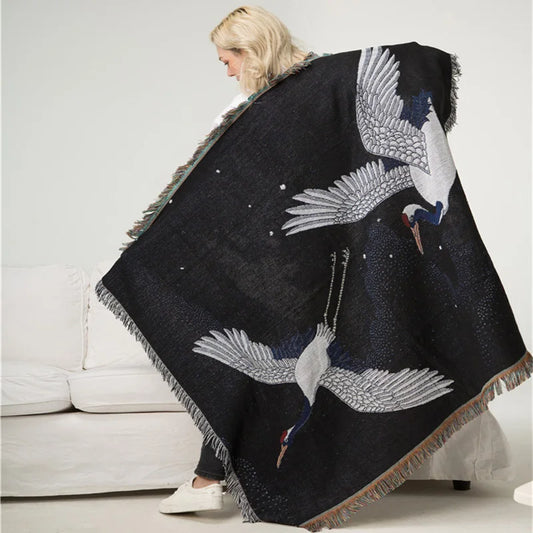 Crane Haven Woven Throw