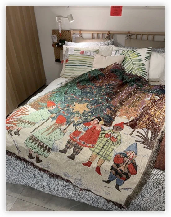 Christmas Haven Santa Throw