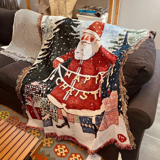 Christmas Haven Santa Throw