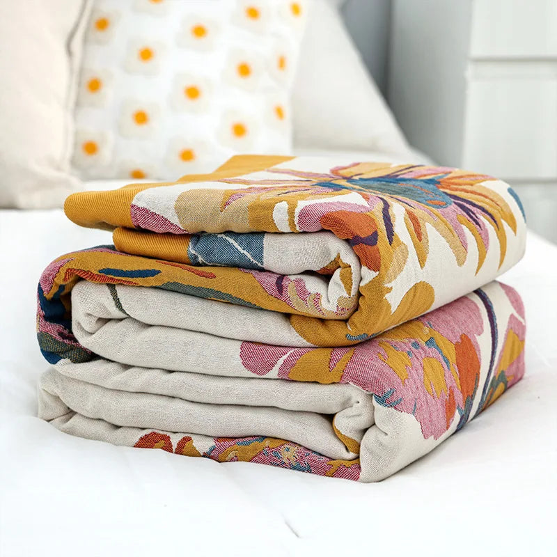 Ink Flower Haven Throw