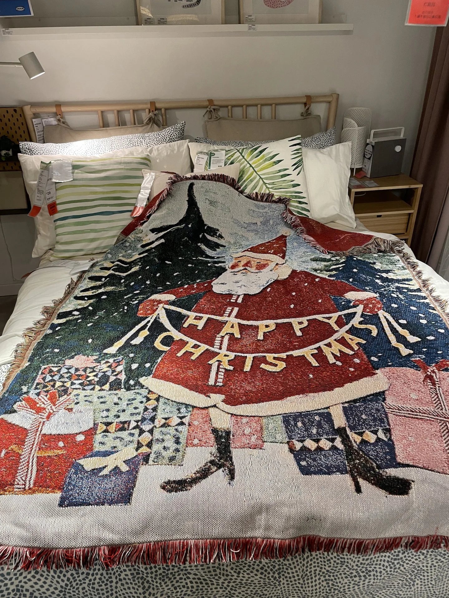 Christmas Haven Santa Throw