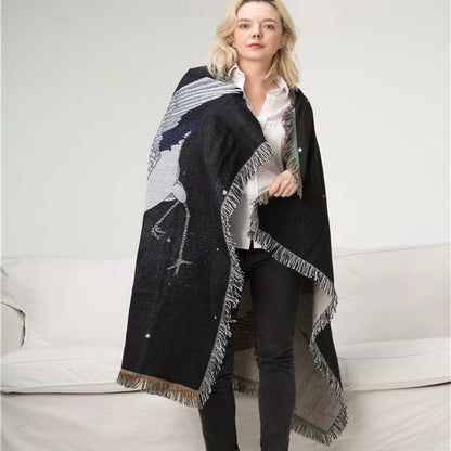 Crane Haven Woven Throw
