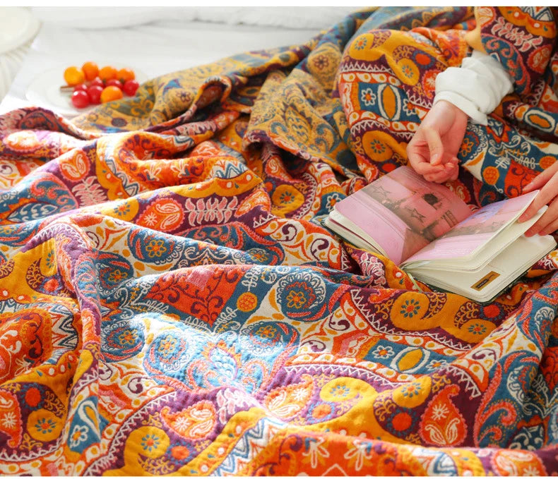 Floral Haven Summer Throw