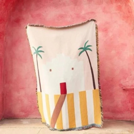 Seaside Haven Cotton Throw