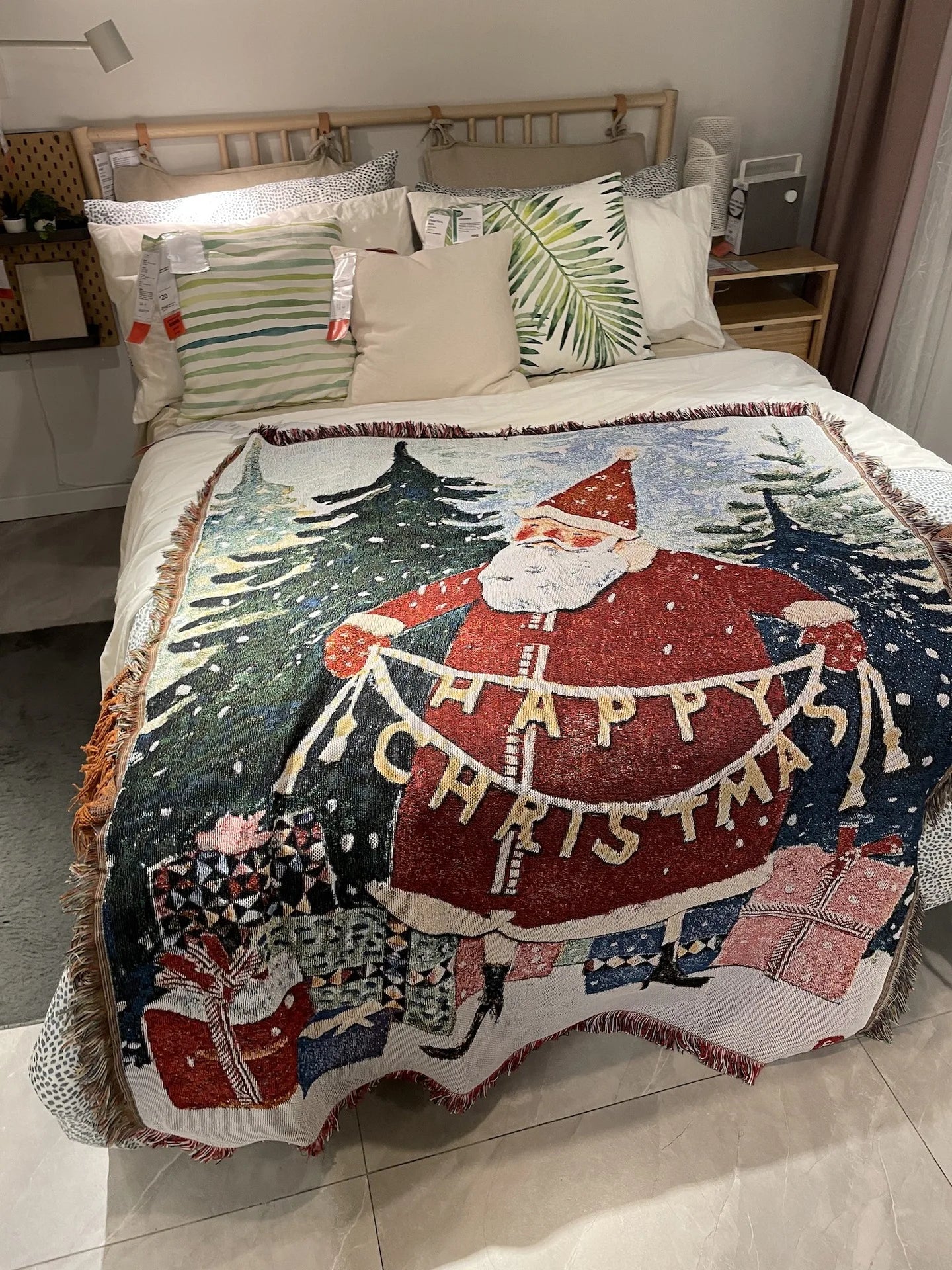 Christmas Haven Santa Throw