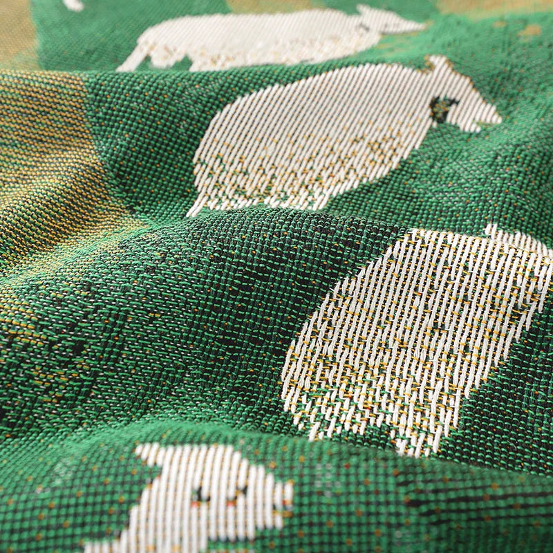 Sheep Haven Tassel Throw