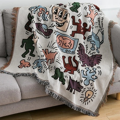 Jigsaw Haven Graffiti Throw