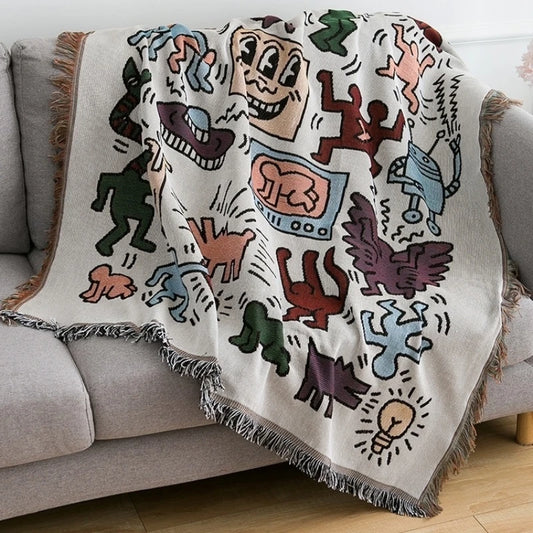 Jigsaw Haven Graffiti Throw