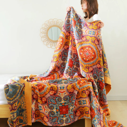 Floral Haven Summer Throw