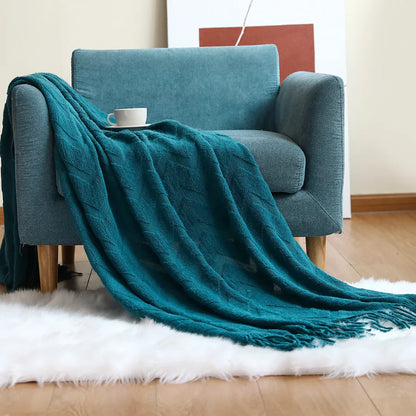 Herringbone Haven Throw