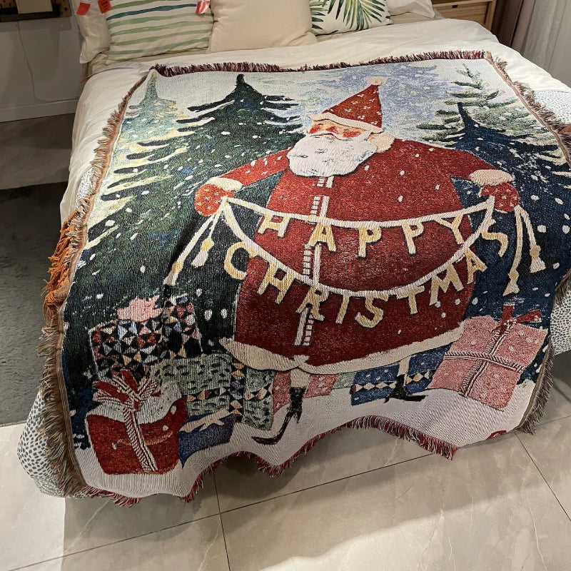 Christmas Haven Santa Throw