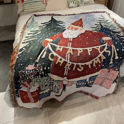 Christmas Haven Santa Throw