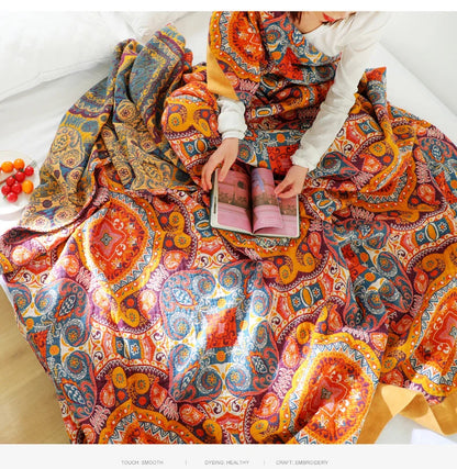 Floral Haven Summer Throw