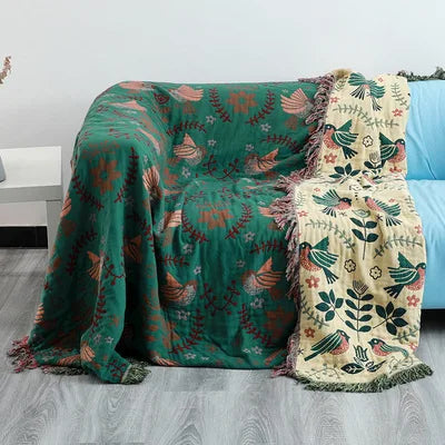 Nordic Floral Haven Throw