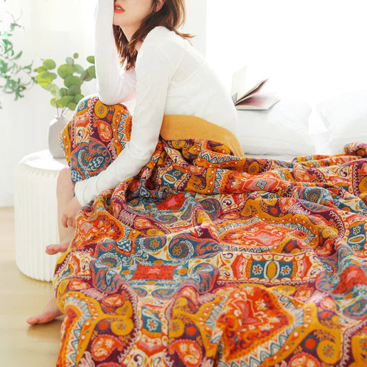 Floral Haven Summer Throw