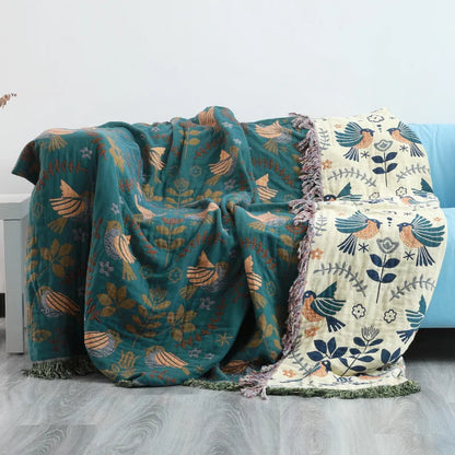 Nordic Floral Haven Throw